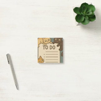 Katzen-Notizblock To-Do-Liste Post-it Klebezettel