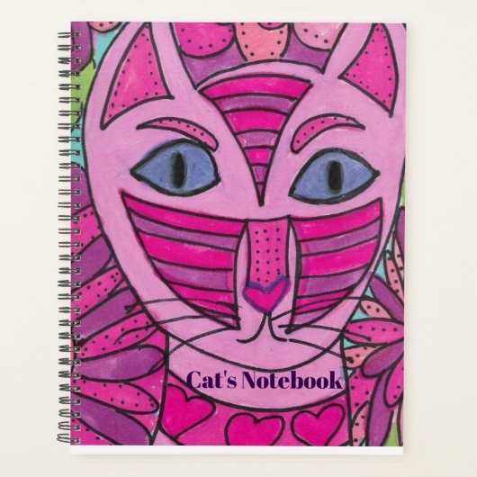 Katzen Notizbuch Planer (Vorderseite)