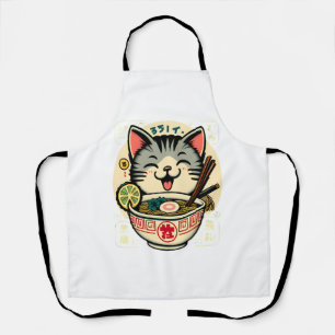 Katzen-Nudel-Japanische-Anime-ga-Kawaii-Katze Schürze
