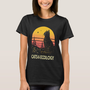 Katzen Ökologie Naturschutz T-Shirt