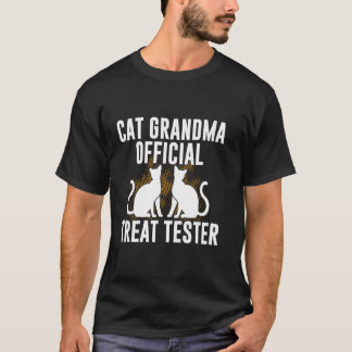 Katzen-Oma offizieller Leckerli-Tester Katzen-Oma T-Shirt