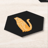 Katzen Orange Untersetzer (angewinkelt)