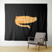 Katzen Orange Wandteppich (Beispiel (Horizontal))