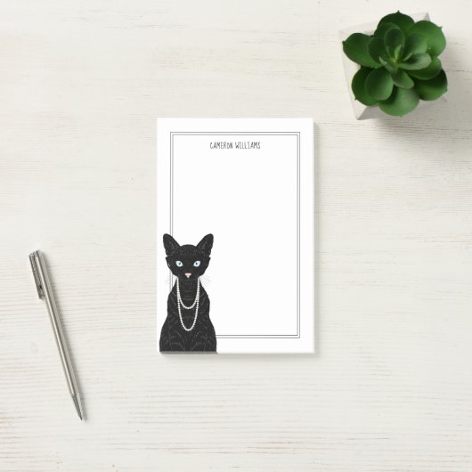 Katzen-Paare | addieren Ihren Namen Post-it Klebezettel (Büro)