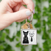 Katzen-Paare Schlüsselanhänger (Hand)