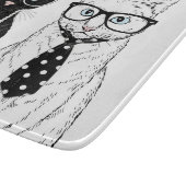 Katzen-Paare Schneidebrett (Ecke)