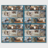 Katzen-Packpapier Geschenkpapier (Flach)