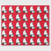 Katzen-Packpapier Geschenkpapier (Flach)