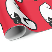 Katzen-Packpapier Geschenkpapier (Rolleneckpunkt)