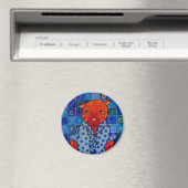 Katzen Pajamas Magnet (In Situ (Geschirrspüler))