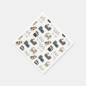 Katzen-Papier-Servietten, Kitty Kitten Party Serviette (Ecke)