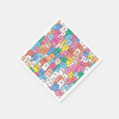 Katzen-Papier-Servietten, Kitty Kitten Party Serviette (Ecke)