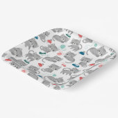 Katzen-Papierteller, Kätzchen-Party Pappteller (Gewinkelt)