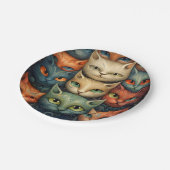 Katzen Pappteller (Schrägansicht)