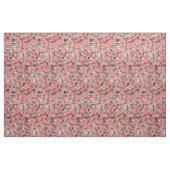 Katzen-Party erröten Koralle Stoff (Yard (91,4 cm))