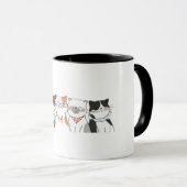 Katzen Party Tasse (VorderseiteRechts)