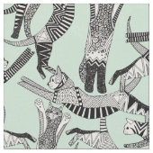 Katzen-Partyminze Stoff (Nahaufnahme)