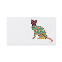 Katzen-Patchwork-Haustier-Visitenkarten