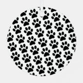 Katzen Personalisiertes Foto und Name Ornament Aus Metall (Rückseite)