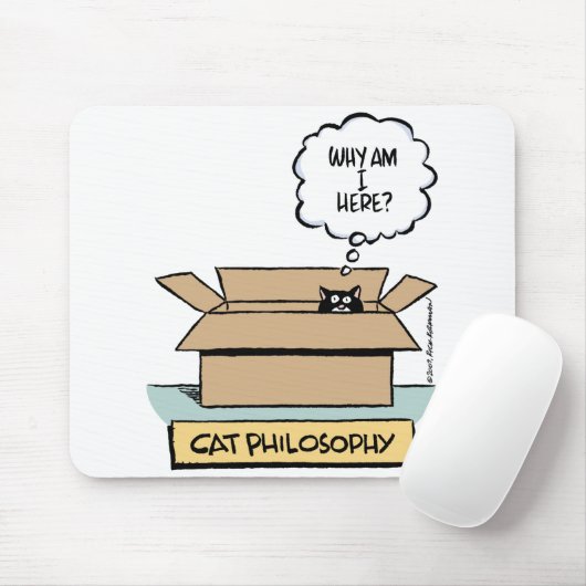 Katzen-Philosophie Mousepad (Mit Mouse)