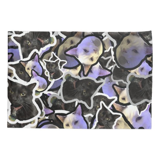 Katzen Pillowcase Kissenbezug (Rückseite)