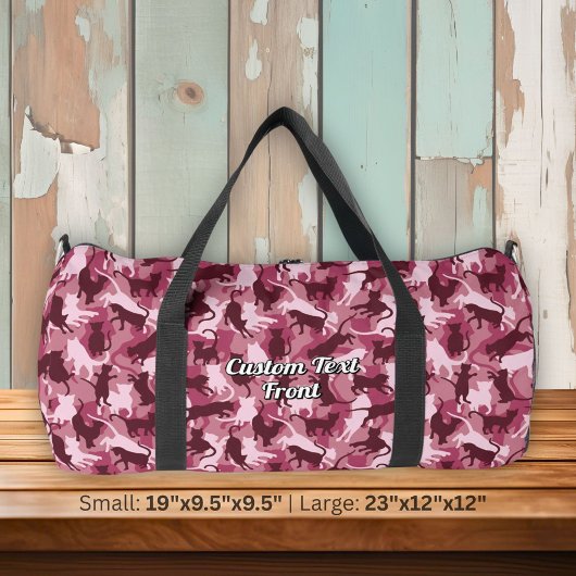 Katzen Pink Camouflage Duffle Bag