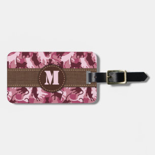 Katzen Pink Camouflage Gepäckanhänger