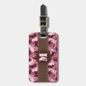 Katzen Pink Camouflage Gepäckanhänger (Vorderseite vertikal)