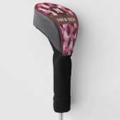 Katzen Pink Camouflage Golf Headcover (angewinkelt)