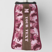 Katzen Pink Camouflage Golf Headcover (Rotieren 90)