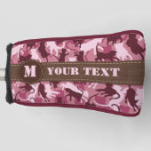Katzen Pink Camouflage Golf Headcover (Vorderseite)