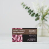 Katzen Pink Camouflage Horizontale Visitenkarte (Stehend Vorderseite)