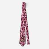 Katzen Pink Camouflage Krawatte (Vorderseite)