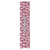 Katzen Pink Camouflage Kurzer Tischläufer (Vorderseite)