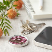 Katzen Pink Camouflage Schlüsselanhänger (Seite)