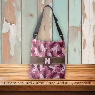 Katzen Pink Camouflage Tragetaschen Mit Langen Trägern