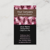 Katzen Pink Camouflage Vertical Business Card Visitenkarte (Vorderseite)