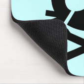 Katzen-Pirat Mousepad (Ecke)