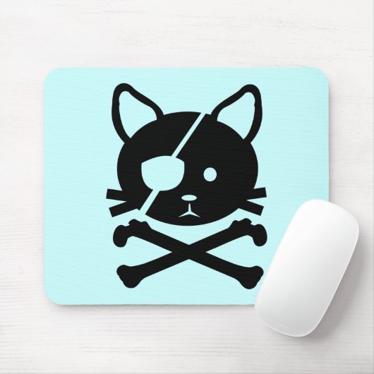 Katzen-Pirat Mousepad (Mit Mouse)
