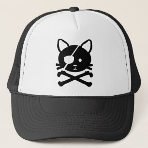 Katzen-Piraten-Hut Truckerkappe