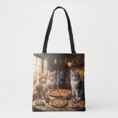 Katzen-Pizza-Nacht, Tasche (Vorderseite)