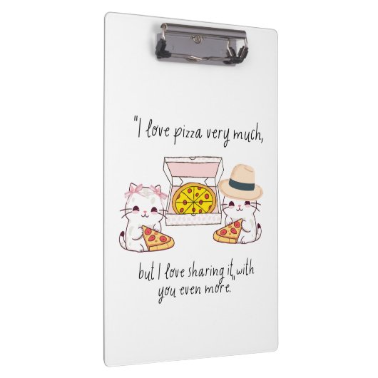 Katzen Pizzakat Klemmbrett (Rechts)