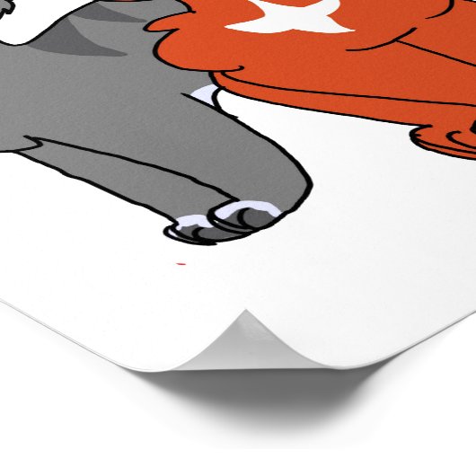 Katzen-Plakat Poster (Ecke)