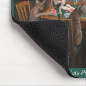 Katzen Poker spielen - Maus-Pad Mousepad (Ecke)
