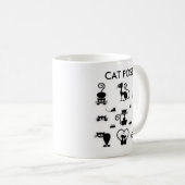 Katzen-Pose-Tasse 2 Kaffeetasse (VorderseiteRechts)