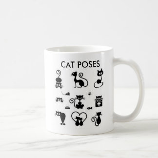 Katzen-Pose-Tasse 2 Kaffeetasse