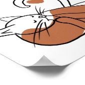 Katzen-Posen. Poster (Ecke)