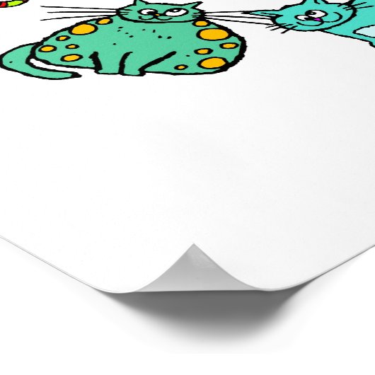 Katzen Poster (Ecke)