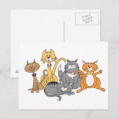Katzen! Postkarte (Vorne/Hinten)