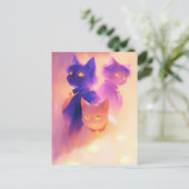 Katzen Postkarte (Stehend Vorderseite)